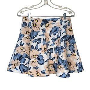 Lush Floral Flare Mini Skirt size Medium